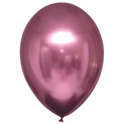 Everts Balloons Dekorační chromový balonek Růžový 30 cm - 50 ks - CH05