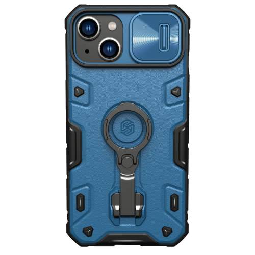 Nillkin CamShield Armor PRO Magnetic pancéřové pouzdro s kroužkem na iPhone 14 PLUS 6.7" Blue MagSafe