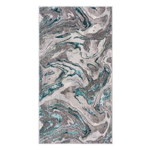 Šedo-modrý koberec Flair Rugs Marbled, 120 x 170 cm