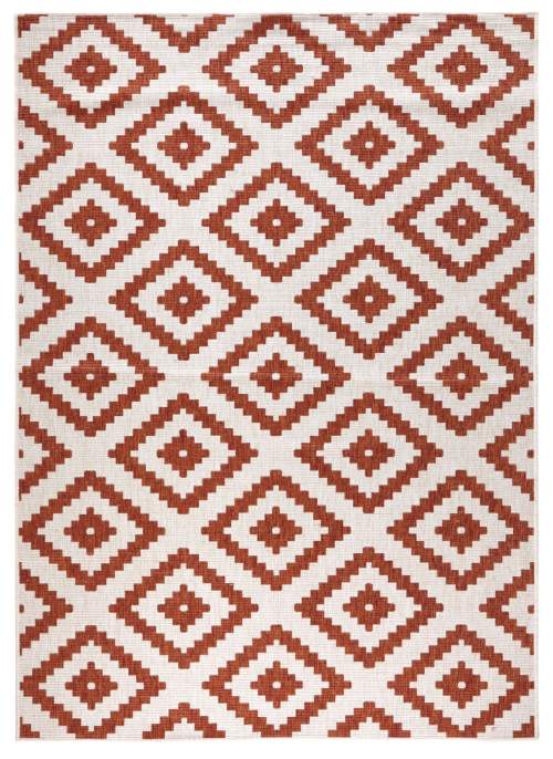 Hnědo-krémový venkovní koberec NORTHRUGS Malta, 160 x 230 cm