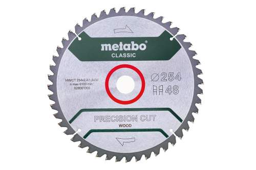 METABO 628061000 pilový kotouč 254*30mm, 48WZ, 5° negativ