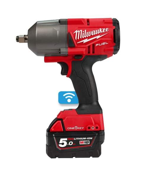 MILWAUKEE M18 ONEFHIWF12-502X aku rázový utahovák 18V/2*5Ah,130/400/1356/1356/max 1898Nm, kufr 4933459727