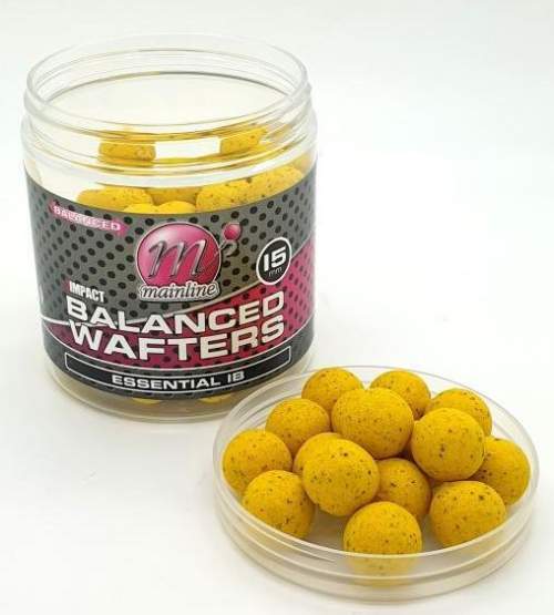 Mainline Vyvážené Boilies Balanced Wafters 18 mm Průměr: 18mm, Příchuť: Essential