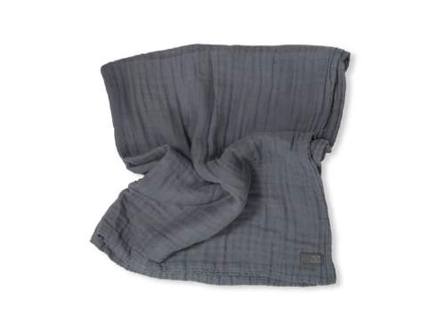 VINTER& BLOOM Deka Cuddle Blanket Layered Muslin Steel Grey