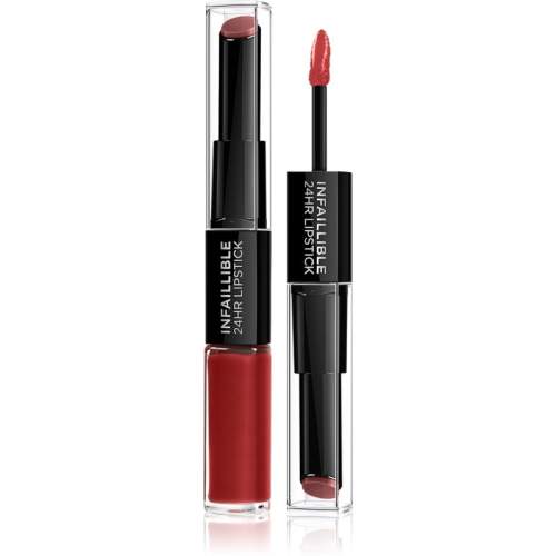 L'Oréal Paris Infaillible 24H Lipstick dlouhotrvající dvoufázová rtěnka 5 ml odstín 502 Red To Stay
