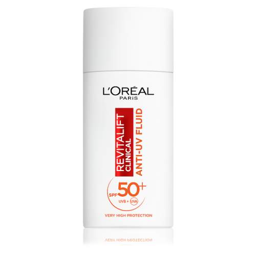 L'Oréal Paris Revitalift Vitamin C Anti-UV Fluid SPF50+ antioxidační denní pleťový fluid s uv ochranou 50 ml
