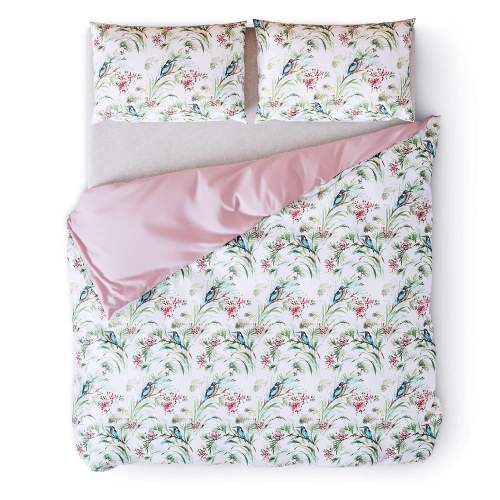 Bavlněné povlečení AmeliaHome Averi I ptáčci, velikost 200x200+80x80*2