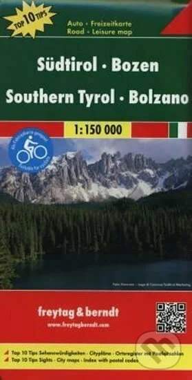 Freytag a Berndt Jižní Tyrolsko, Bolzano 1:150 000 automapa