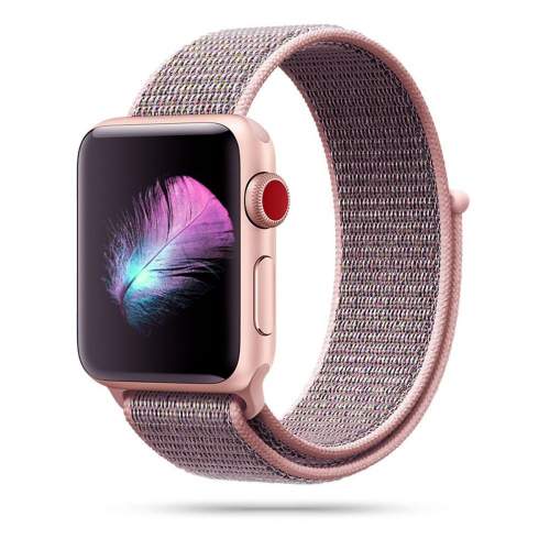 Tech-protect Nylon Apple Watch SE/6/5/4 38/40mm Pink Sand