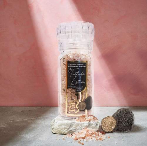 Giuliano Tartufi Hrubá Himalajská růžová sůl s černým lanýžem - s mlýnkem - 90g (SAL90RM)