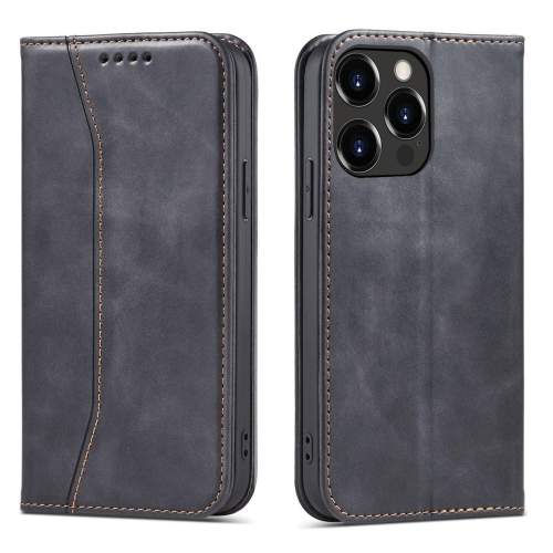 Mezamo Pouzdro Magnet Fancy Case pro iPhone 14 Plus flip cover stojánek na peněženku černý