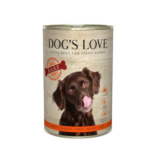 Dog's Love konzerva Barf Hovězí 400 g