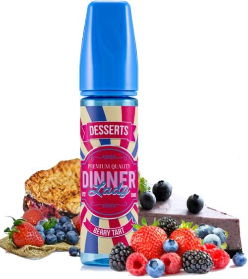 Příchuť Dinner Lady Shake and Vape Deserts 20ml Berry Tart