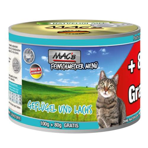 Mac's Cat   Feinschmecker  drůbež & Losos 100 g - 100g