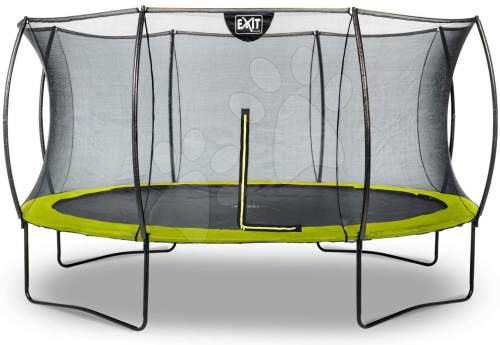 Trampolína s ochrannou sítí Silhouette trampoline Exit Toys kulatá průměr 427 cm zelená