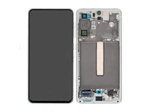 LCD displej + Touch + Frame pro Samsung Galaxy S21 FE G990 White (Service Pack)