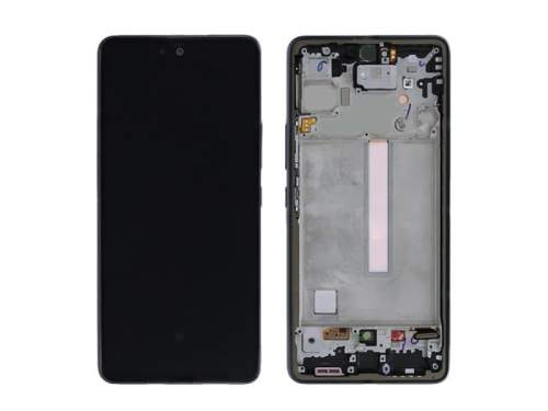 LCD + Touch + Frame pro Samsung Galaxy A73 A736 5G 2022 Black (Service Pack)