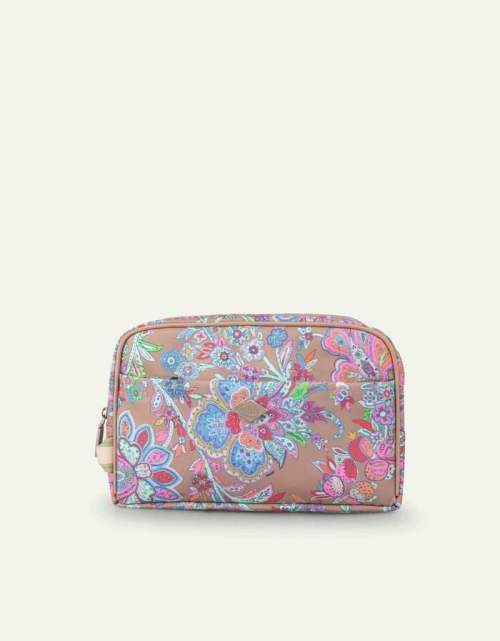 Oilily Flower Festival Pocket Cosmetic Bag kosmetická taška 26 cm Sand Beach