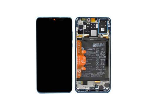 LCD + Touch + Frame + Battery Peacock Huawei P30 Lite New Edition Blue (Service Pack)