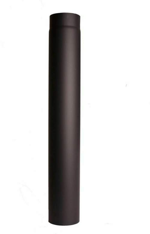 Eurometal Roura kouřová 180 mm/100 cm, silnostěnná, černá