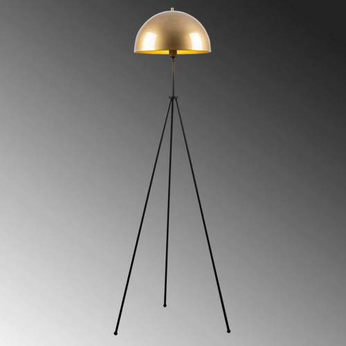 Opviq Stojací lampa Can 170 cm zlatá/černá