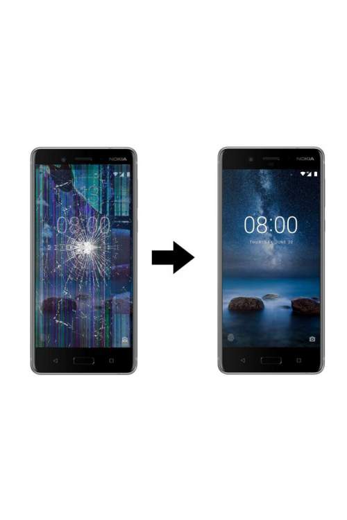 LCD + Touch pro Nokia 8 Black