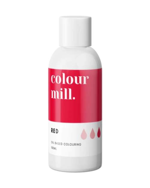 Olejová barva 100ml vysoce koncentrovaná červená - colour mill