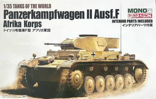 DRAGON Model Kit tank MD002 - Pz.Kpfw.II Ausf.F AFRIKA KORPS (1:35)