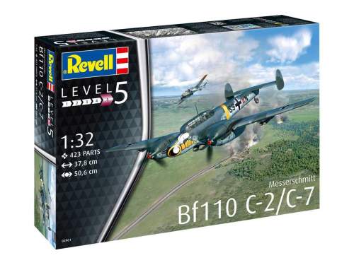 Revell Plastic ModelKit letadlo 04961 Messerschmitt Bf110 C-2/C-7 1:32