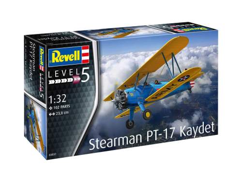 Revell Plastic ModelKit letadlo 03837 Stearman PT-17 Kaydet 1:32