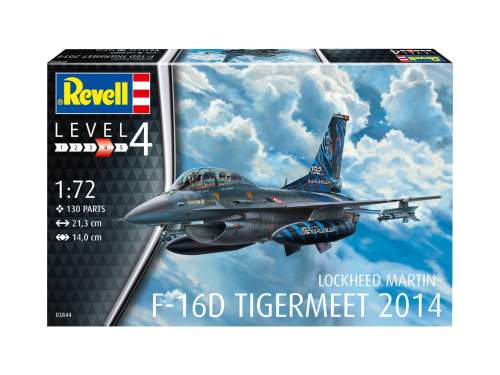 REVELL Plastic ModelKit letadlo 03844 - Lockheed Martin F-16D Tigermeet 2014 (1:72)