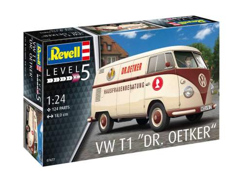 REVELL Plastic ModelKit auto 07677 - VW T1 "Dr. Oetker" (1:24)