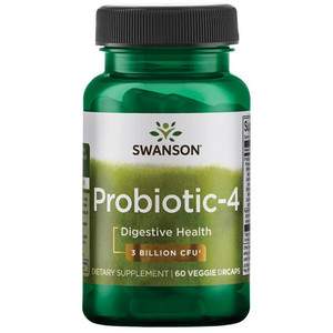 Swanson ProBiotic-4 60 ks, vegetariánská kapsle, 3 Billion CFU