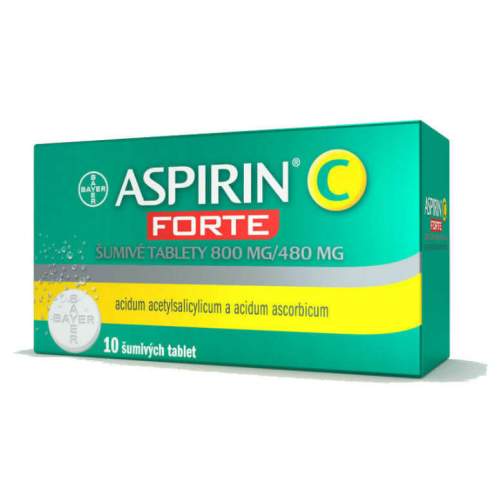 Aspirin C Forte 800mg/480mg šumivá tableta 10