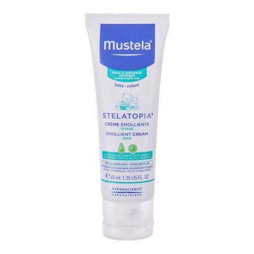 Mustela Bébé Stelatopia® Emollient Cream zklidňující krém pro miminka s atopickou pokožkou 40 ml pro děti