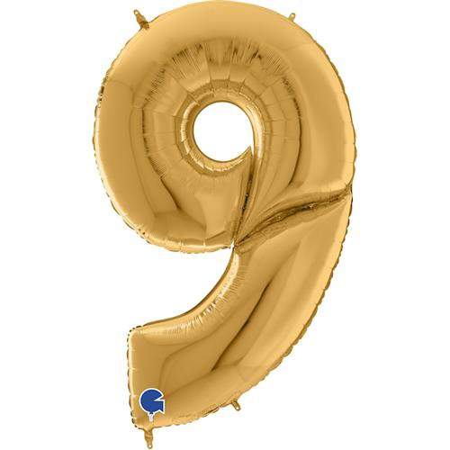 Grabo Balloons Foliová číslice - zlatá 9 - 163 cm