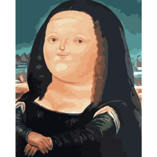 Malování podle čísel Mona Lisa by Fernando Botero