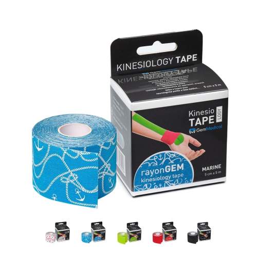 GemMedical rayonGEM kinesiology tape 5cmx5m marina 1 ks