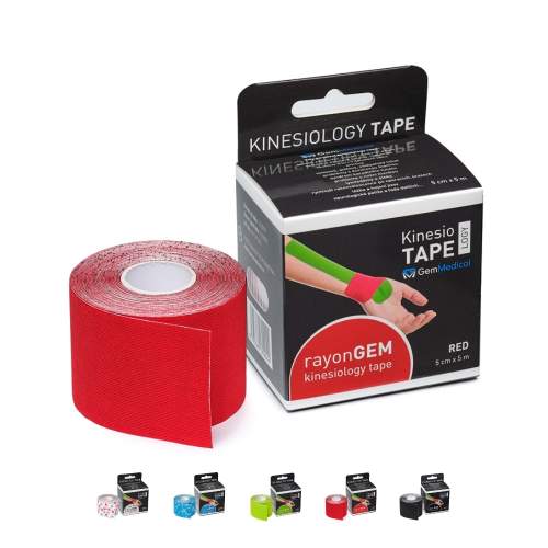 GemMedical RayonGEM kinesiology tape 5cmx5m red