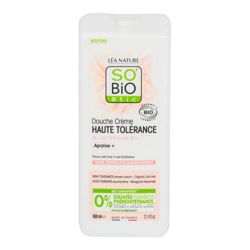 BIO SO’BiO étic Krém sprchový HAUTE TOLÉRANCE s ovesným mlékem 650 ml