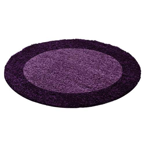 Ayyildiz koberce Kusový koberec Life Shaggy 1503 lila kruh - 200x200 (průměr) kruh cm