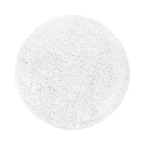Ayyildiz koberce Kusový koberec Fluffy Shaggy 3500 white kruh - 160x160 (průměr) kruh cm