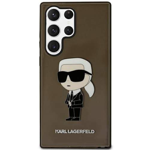 Karl Lagerfeld KLHCS23LHNIKTCK Samsung Galaxy S23 Ultra černý pevný obal Ikonik Karl Lagerfeld