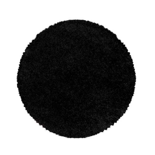 Ayyildiz koberce Kusový koberec Sydney Shaggy 3000 black kruh Rozměry koberců: 120x120 (průměr) kruh