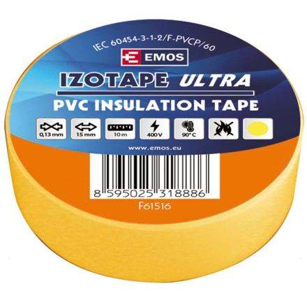 EMOS izolační páska 15mm/10m PVC žlutá F61516