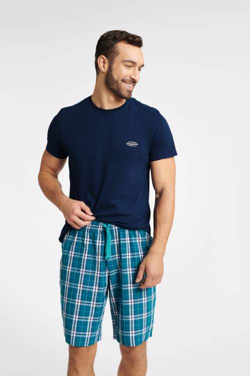 Henderson Premium 40663 Weston Pánské pyžamo, XL, navy