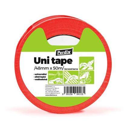 PERDIX páska Uni Tape textilní 48mmx50m červená