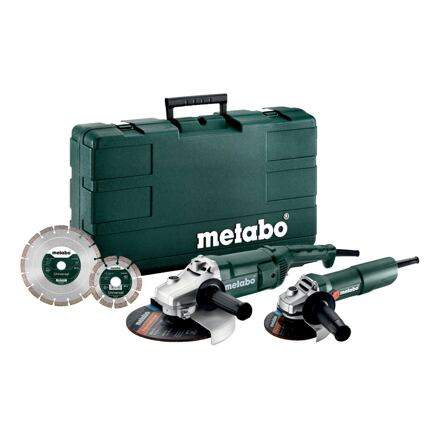 METABO set úhlových brusek WE 2200-230 + W 750-125, 2* diamantový kotouč, kufr