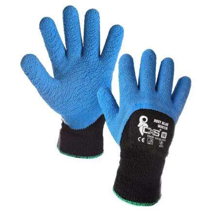 CXS rukavice pracovní zimní ROXY BLUE WINTER