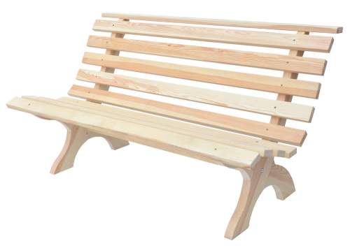 Rojaplast retro dřevěná lavice, mořená